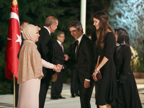 Cumhurbaşkanı Erdoğan'ın Köşk'teki ilk resepsiyonu