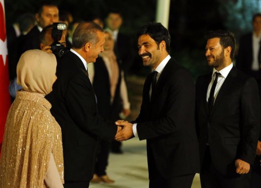 Cumhurbaşkanı Erdoğan'ın Köşk'teki ilk resepsiyonu