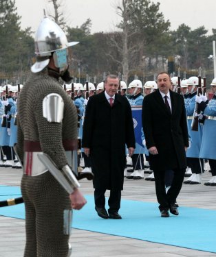 Cumhurbaşkanı Erdoğan Aliyev'i ağırladı