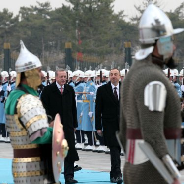 Cumhurbaşkanı Erdoğan Aliyev'i ağırladı
