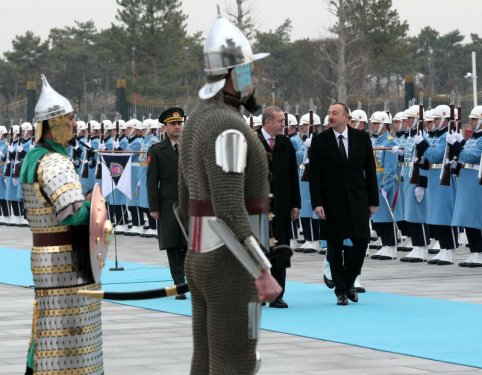 Cumhurbaşkanı Erdoğan Aliyev'i ağırladı