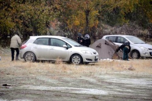 Van'da kar yağışı başladı