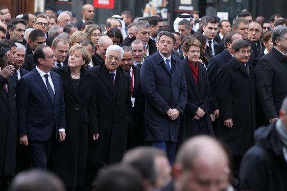 Dünya liderleri teröre karşı Paris'te