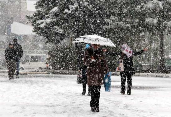 Hakkari'de kar yağışı yolları ulaşıma kapadı