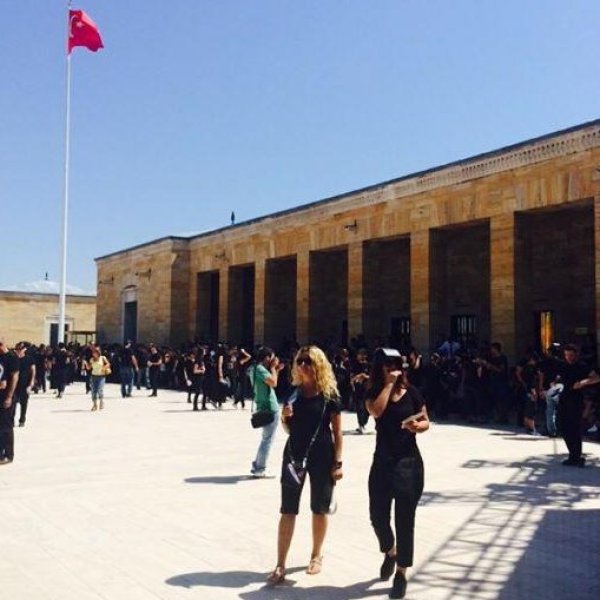 Anıtkabir'de rekor denemesinden görüntüler