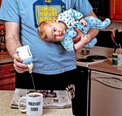 Dünyanın en iyi babası olmaya aday