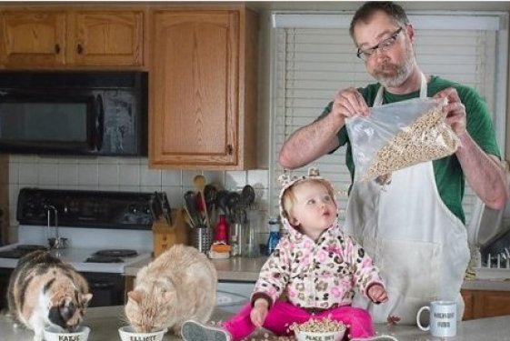 Dünyanın en iyi babası olmaya aday