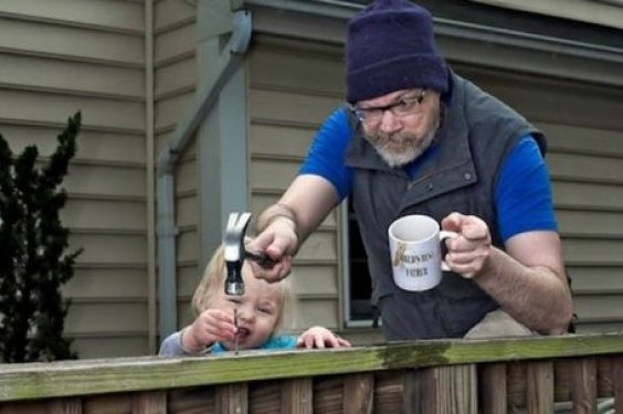 Dünyanın en iyi babası olmaya aday