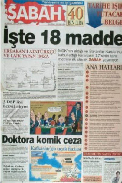 28 Şubat'ın utanç manşetleri