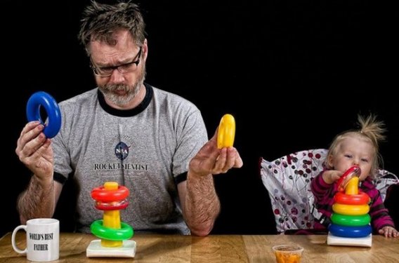 Dünyanın en iyi babası olmaya aday