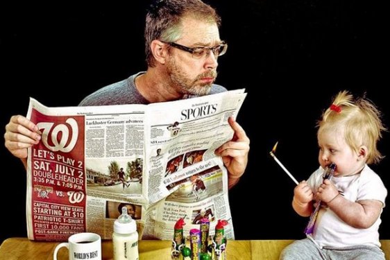 Dünyanın en iyi babası olmaya aday