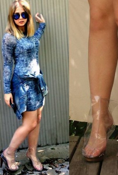 Modayı ayaklarınızla yakalamanızı sağlayacak trend: Şeffaf ayakkabılar