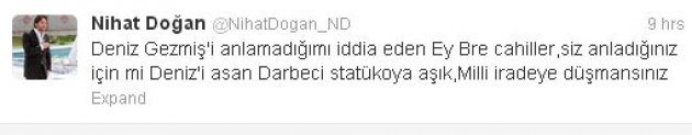 Nihat Doğan: Deniz Gezmiş benim dava arkadaşım