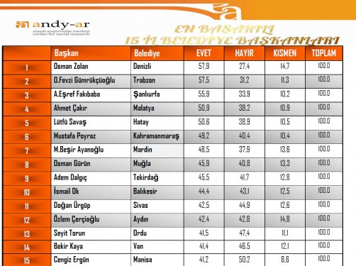 Yerel yönetimler performans araştırması