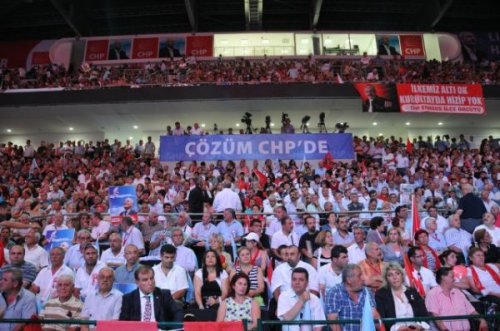 CHP'nin 34. kurultayından kareler