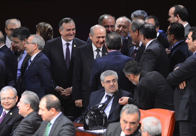 Meclis Genel Kurulu'nda yapılan oylamadan görüntüler