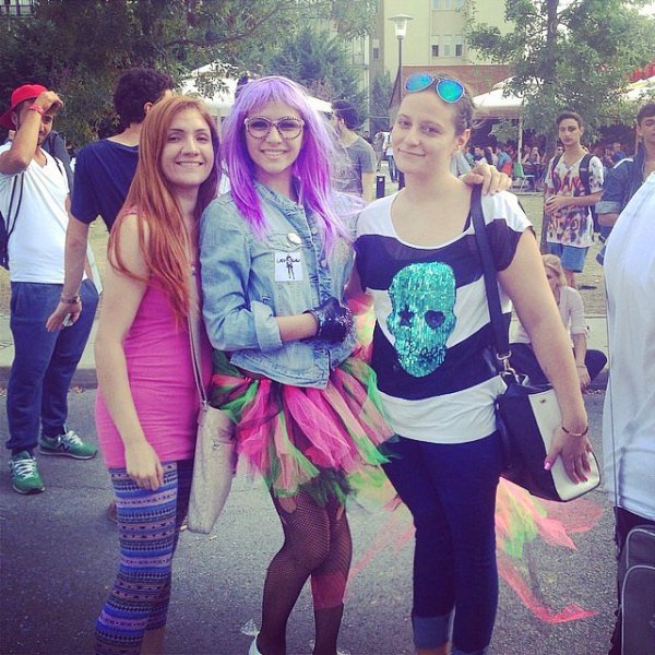 Lady Gaga konserinde hayranları da ilginç giyindi