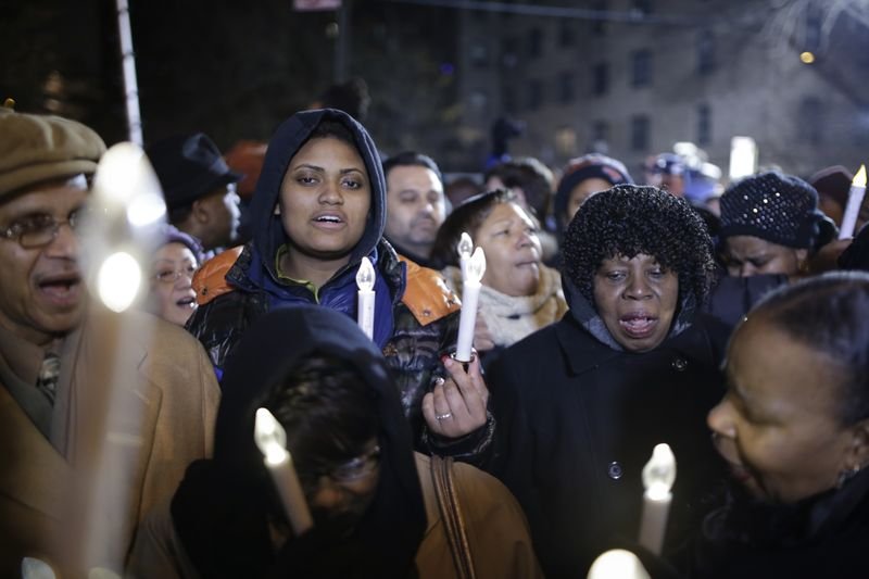 ABD'de öldürülen polis memurları için anma töreni
