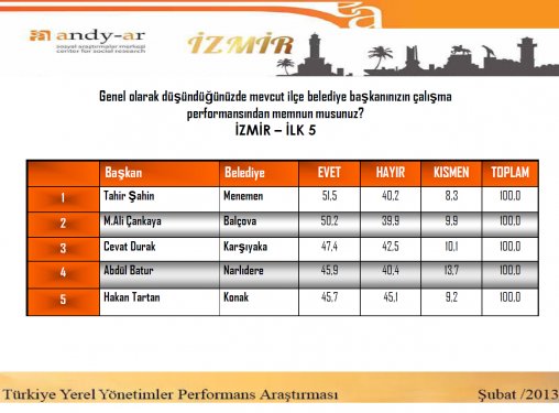 Yerel yönetimler performans araştırması