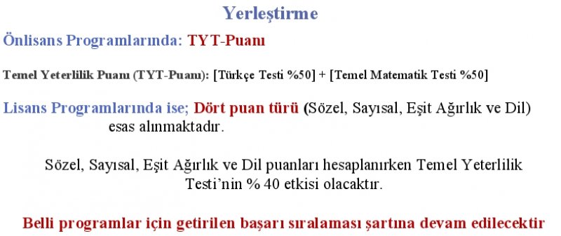 Madde madde Yükseköğretim Kurumları Sınavı