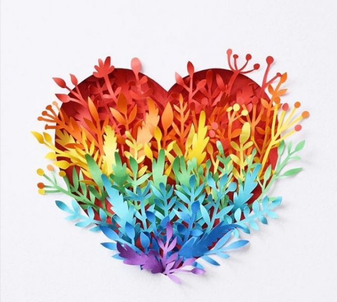 İç ısıtan kağıt oyma sanatı çalışmaları