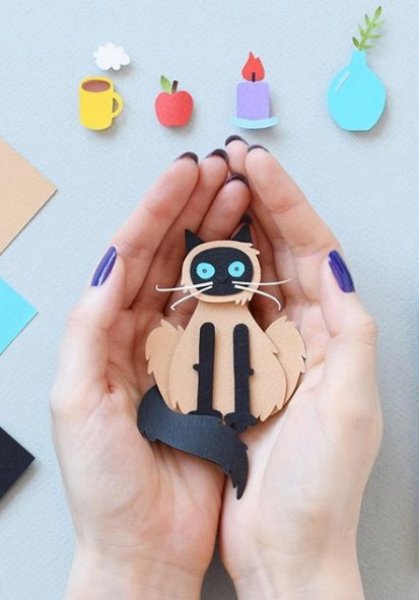 İç ısıtan kağıt oyma sanatı çalışmaları