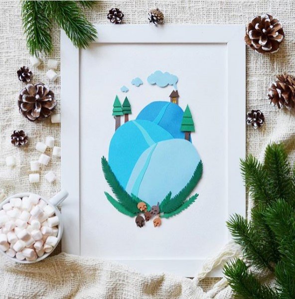 İç ısıtan kağıt oyma sanatı çalışmaları