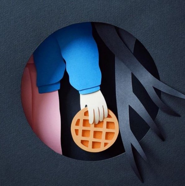 İç ısıtan kağıt oyma sanatı çalışmaları