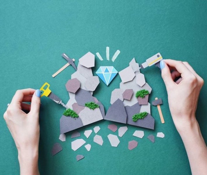 İç ısıtan kağıt oyma sanatı çalışmaları