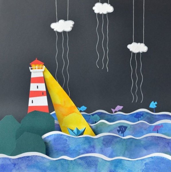 İç ısıtan kağıt oyma sanatı çalışmaları