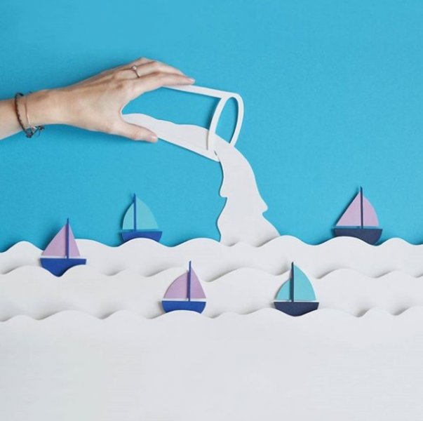 İç ısıtan kağıt oyma sanatı çalışmaları