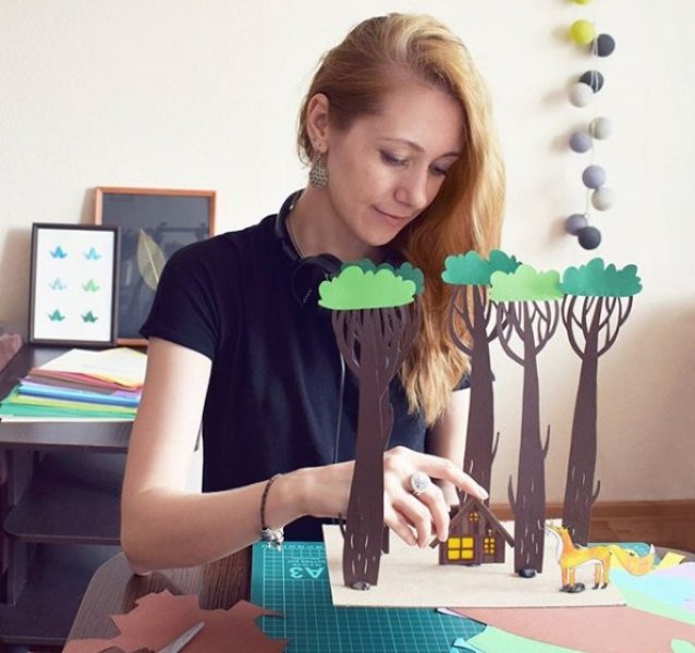 İç ısıtan kağıt oyma sanatı çalışmaları