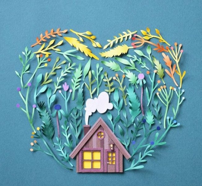 İç ısıtan kağıt oyma sanatı çalışmaları