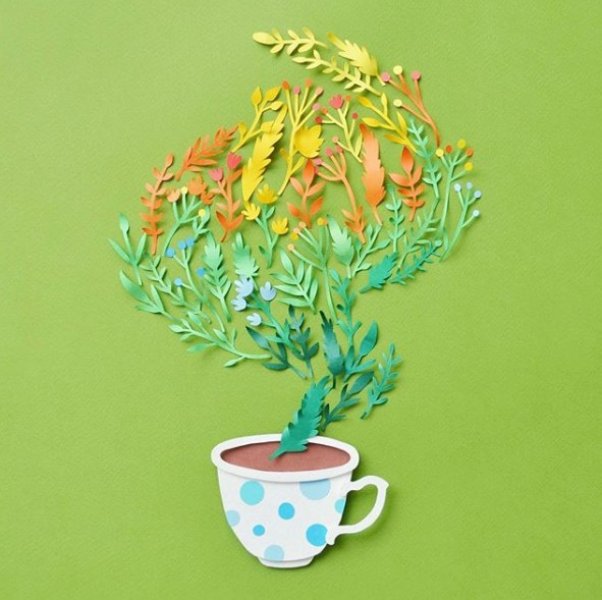 İç ısıtan kağıt oyma sanatı çalışmaları