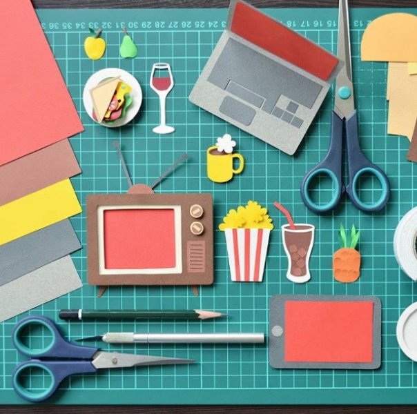 İç ısıtan kağıt oyma sanatı çalışmaları