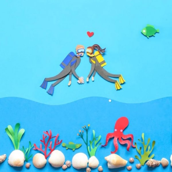 İç ısıtan kağıt oyma sanatı çalışmaları