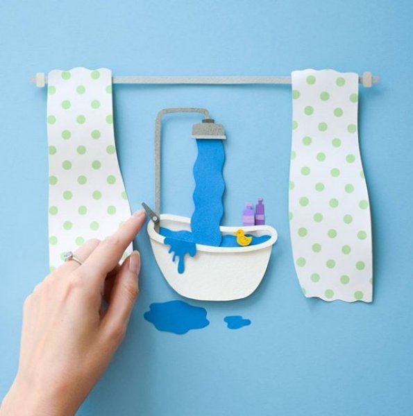 İç ısıtan kağıt oyma sanatı çalışmaları