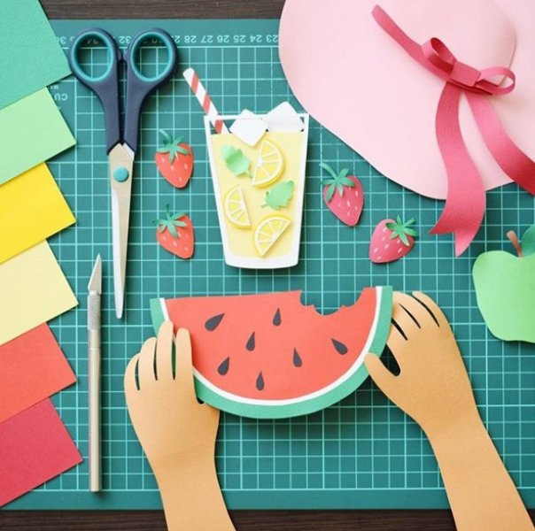 İç ısıtan kağıt oyma sanatı çalışmaları