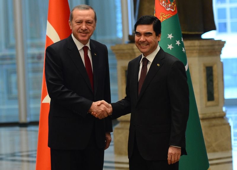 Cumhurbaşkanı Erdoğan Türkmenistan'da