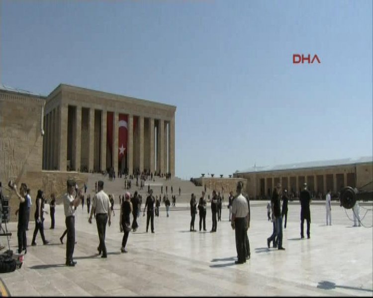Anıtkabir'de rekor denemesinden görüntüler