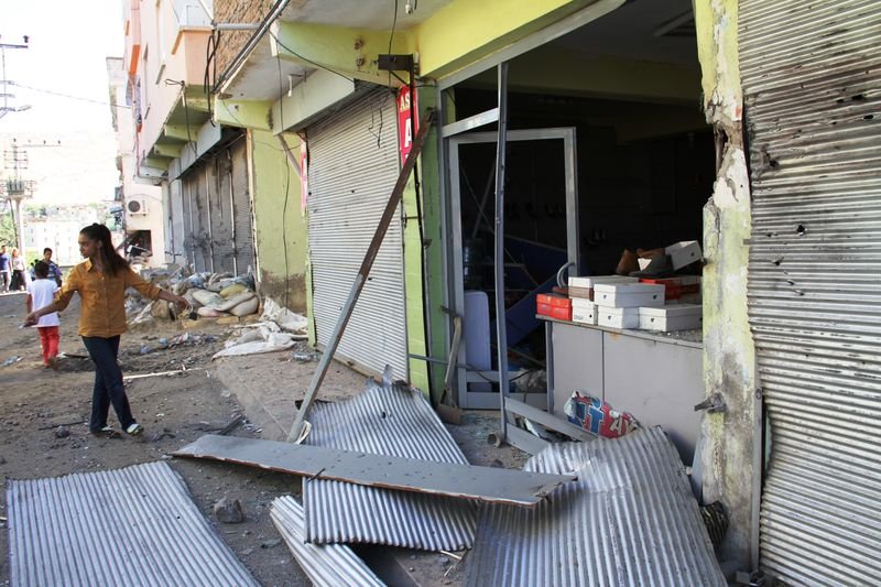 Diyarbakır Silvan savaş alalına döndü