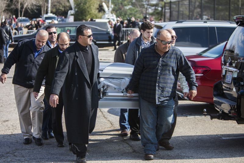 ABD'de öldürülen 3 Müslüman genç toprağa verildi