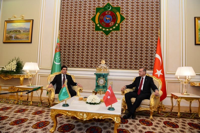 Cumhurbaşkanı Erdoğan Türkmenistan'da