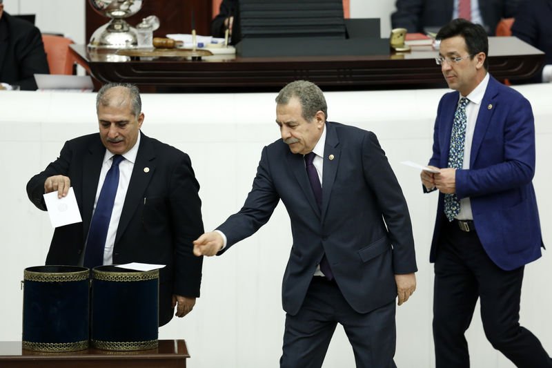 Meclis Genel Kurulu'nda yapılan oylamadan görüntüler