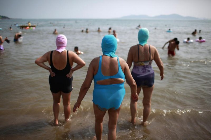 Çin'de face-kini modası başladı