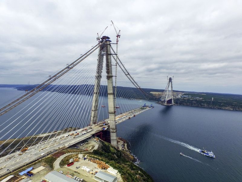 Üçüncü köprünün telleri rekor kırdı