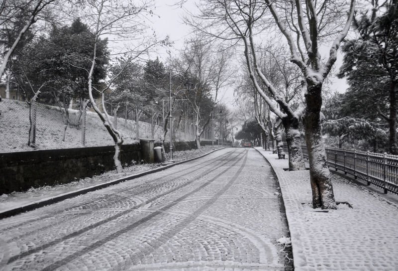 İstanbul'da kar yağışı etkili oldu