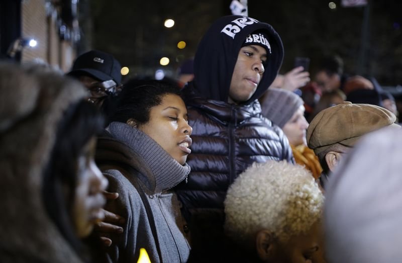 ABD'de öldürülen polis memurları için anma töreni