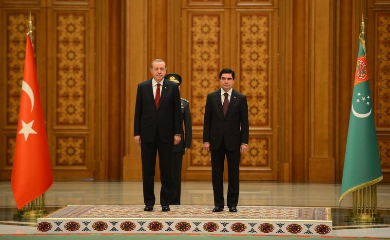 Cumhurbaşkanı Erdoğan Türkmenistan'da