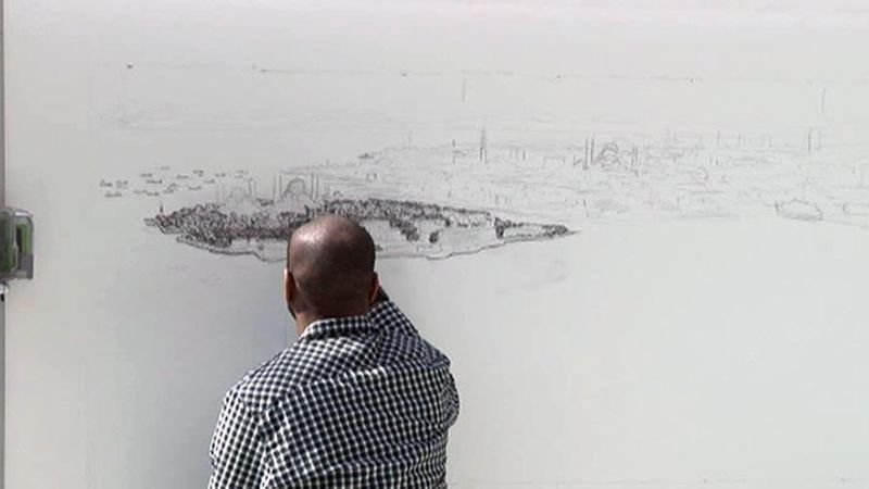 Dahi Bellek Stephen Wiltshire İstanbul'u çizdi